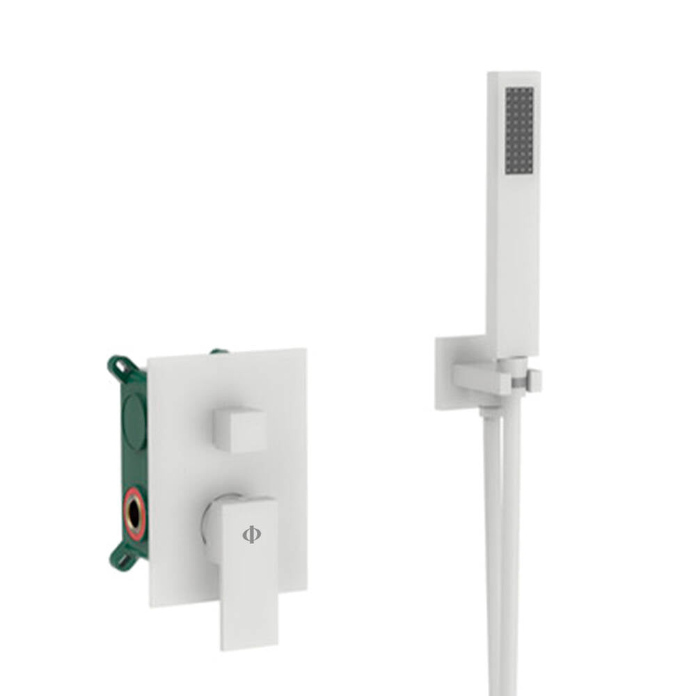 Conjunto Empotrar 2 Fun. Monomando Orion Blanco - GME [ GME® ]