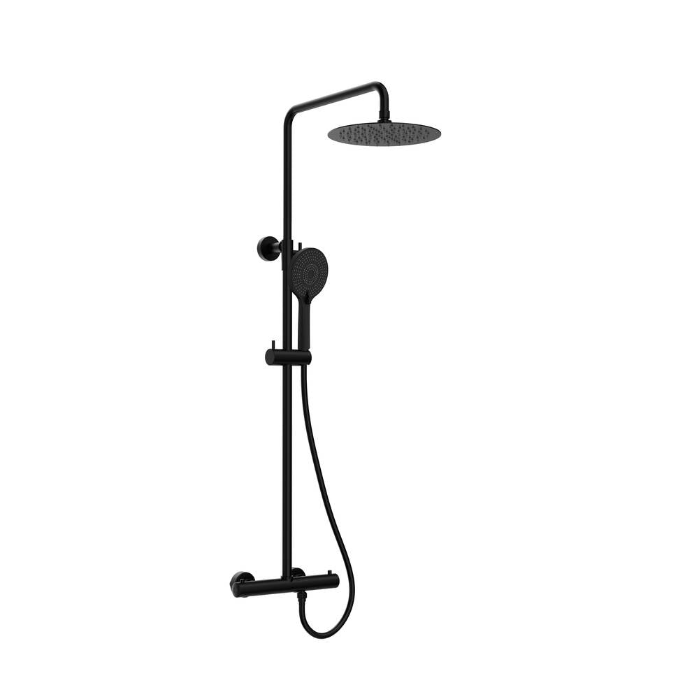 Ducha Round Elite Negra Termostatica [ GME® ]