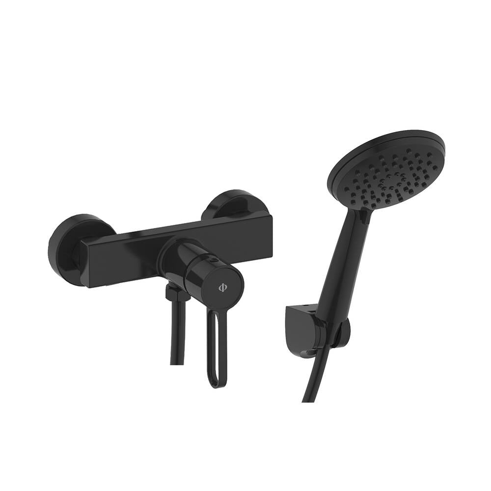 Grupo Ducha Con Kit Ducha Dior Negro [ GME® ]