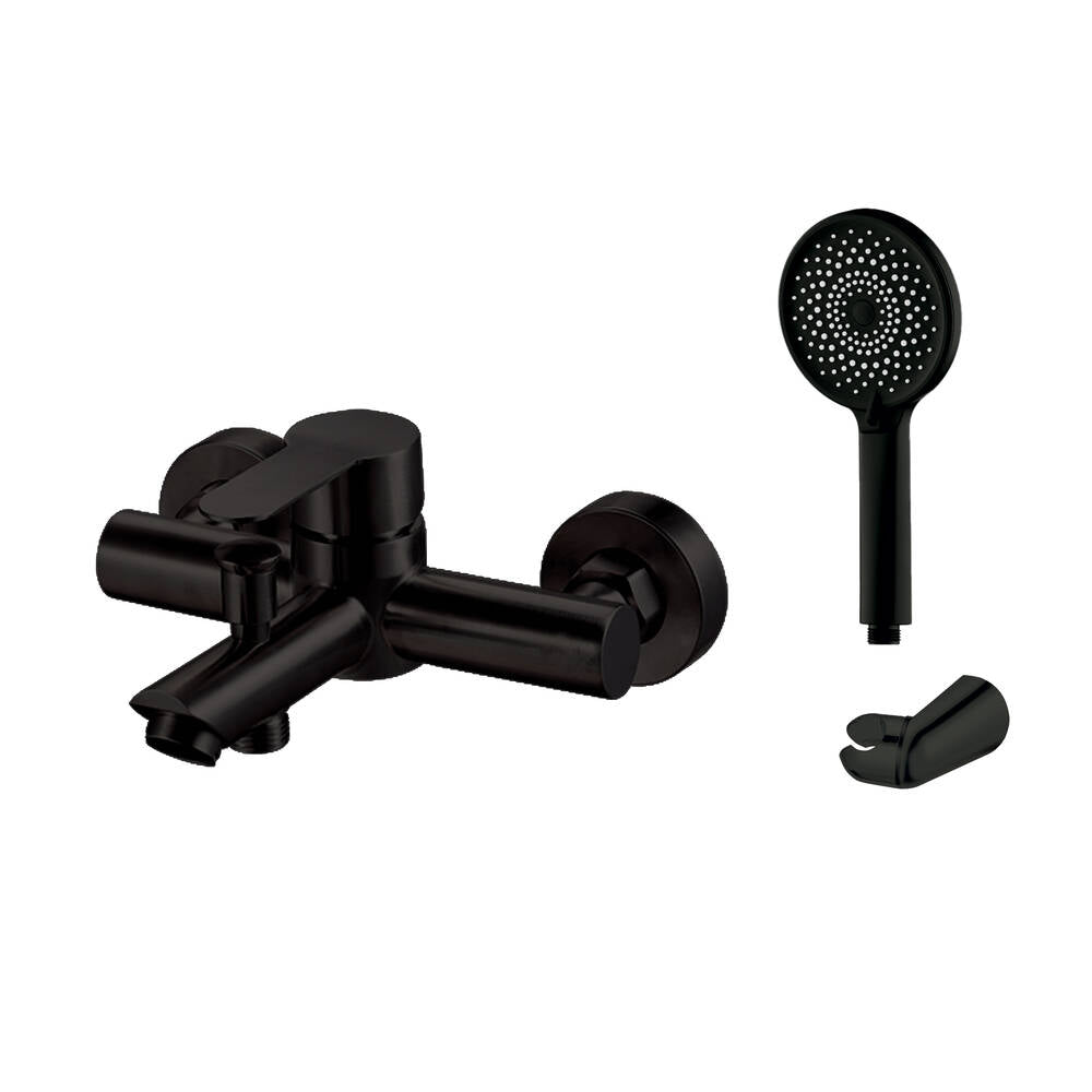 Grupo Bañera Iony Negro Acero Con Kit - GME [ GME® ]
