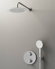Conj. Empotr. Termostático Round Cr + Rociador Pared - GME [ GME® ]