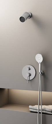 Conj. Empotr. Monomando Sirio Cr + Rociador Minimal - GME [ GME® ]