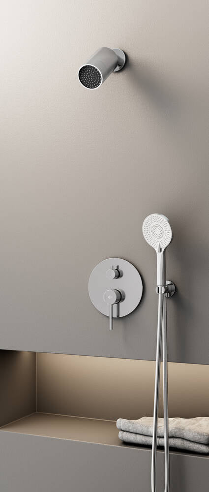 Conj. Empotr. Monomando Sirio Cr + Rociador Minimal - GME [ GME® ]