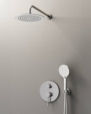 Conj. Empotr. Monomando Sirio Cr + Rociador Pared - GME [ GME® ]