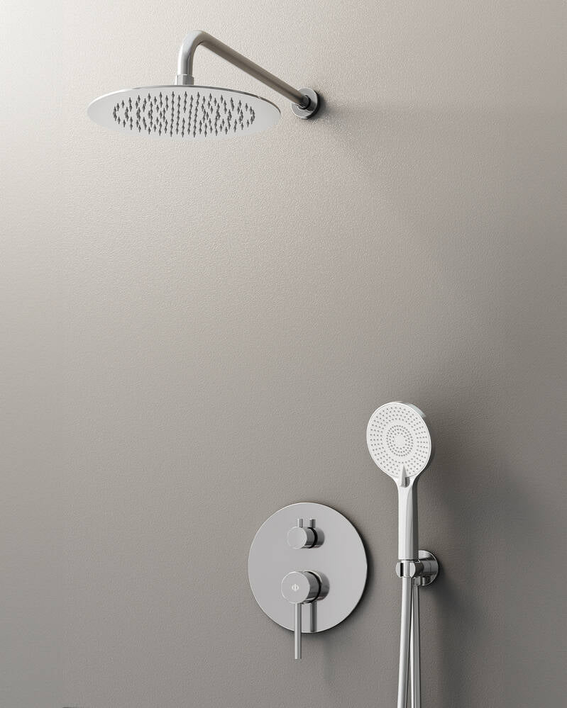 Conj. Empotr. Monomando Sirio Cr + Rociador Pared - GME [ GME® ]