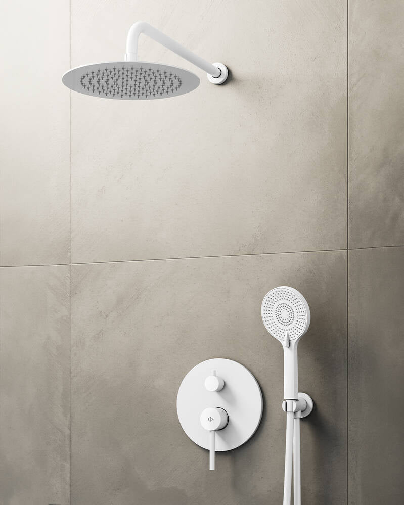Conj. Empotr. Monomando Sirio Bl + Rociador Pared - GME [ GME® ]