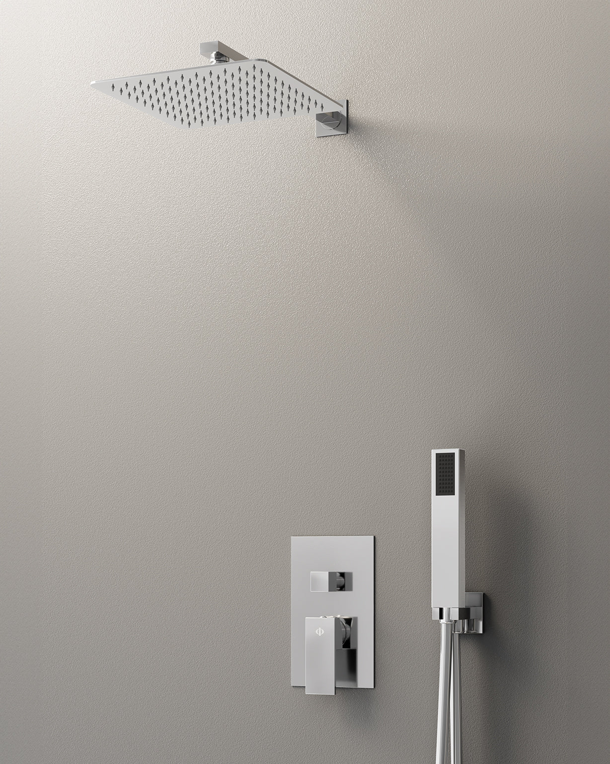 Conj. Empotr. Monomando Orion Cr + Rociador Pared - GME [ GME® ]