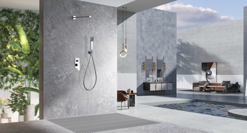 Conjunto ducha monomando empotrado Catania [ IMEX® ]