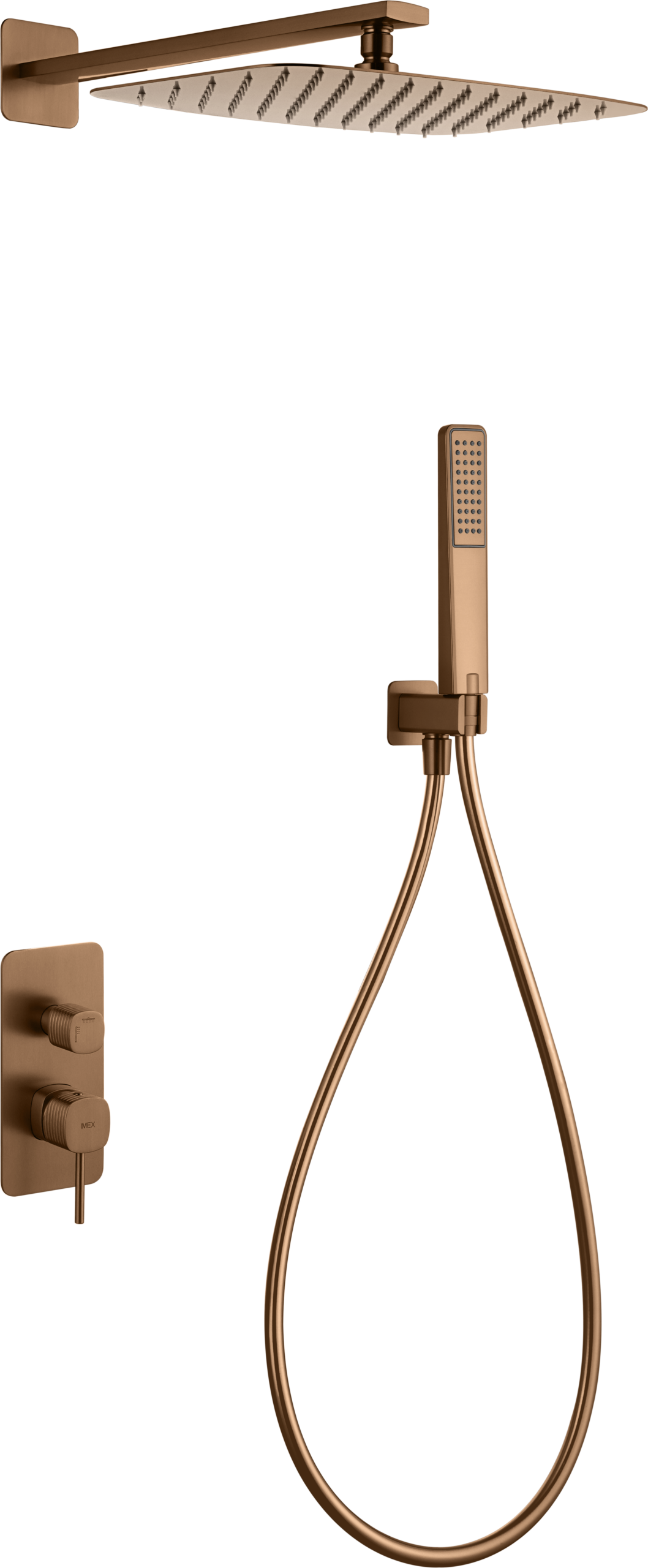 Conjunto ducha monomando empotrado Firenze [ IMEX® ]