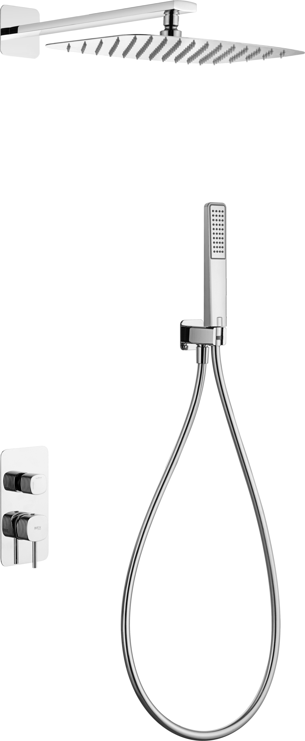 Conjunto ducha monomando empotrado Firenze [ IMEX® ]
