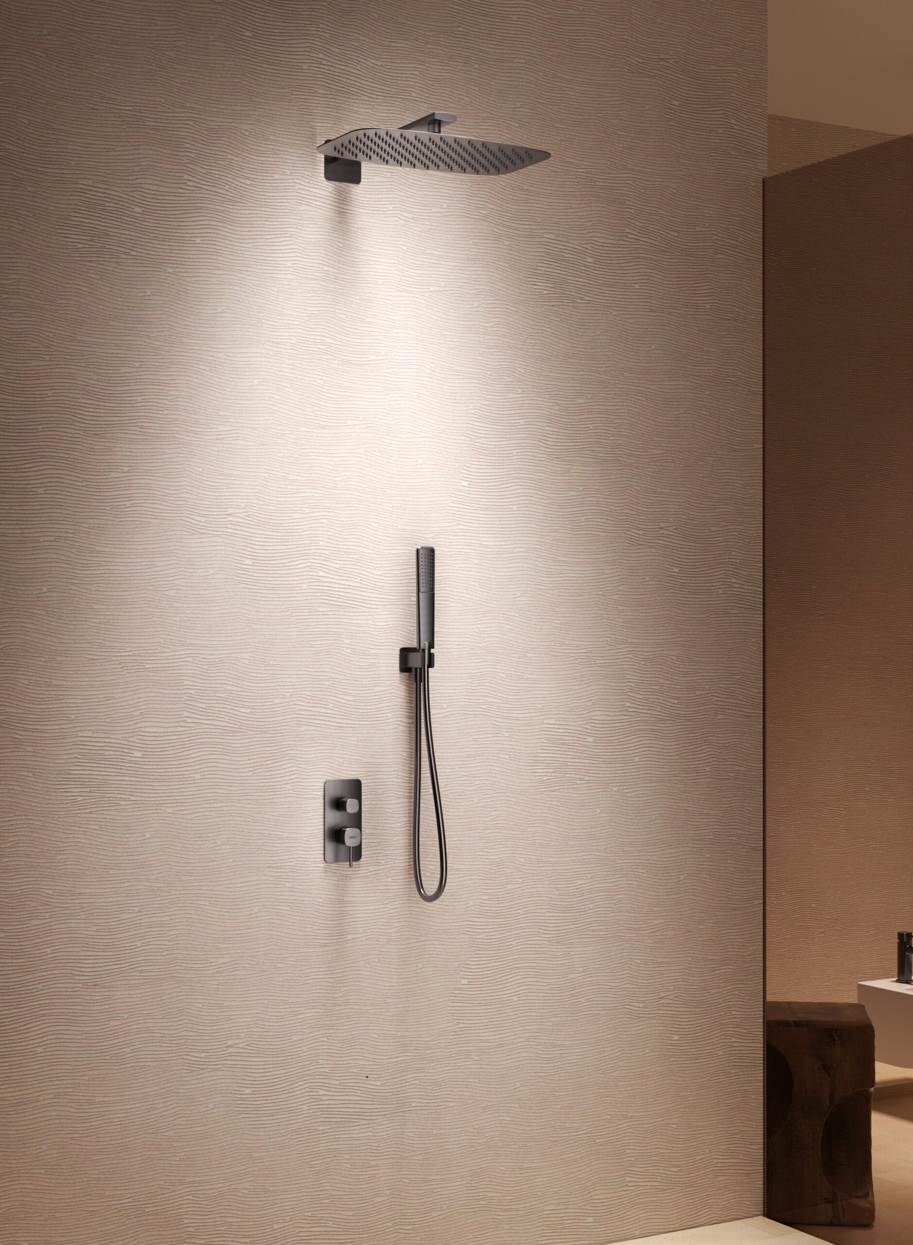 Conjunto ducha monomando empotrado Firenze [ IMEX® ]