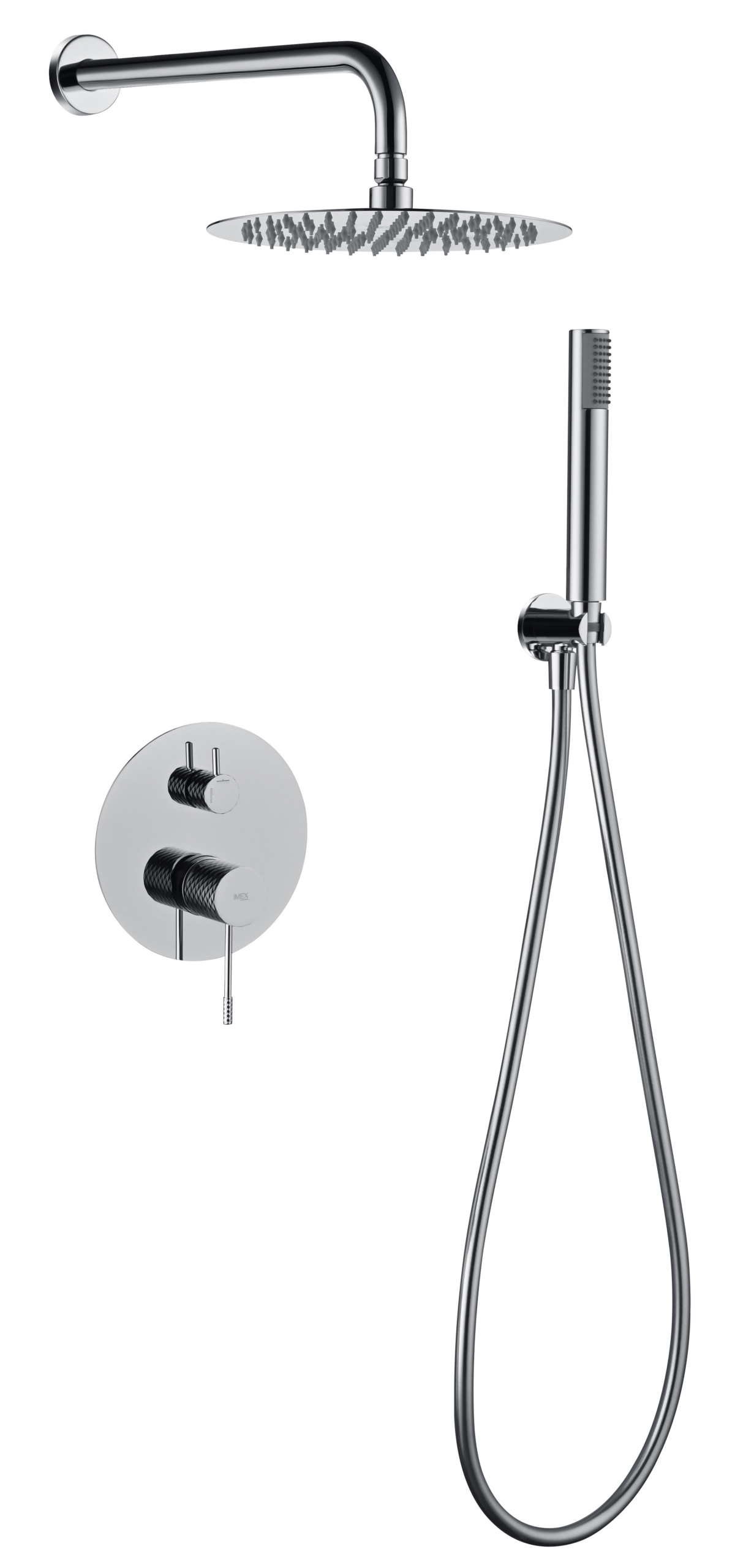 Conjunto ducha monomando empotrado Genova [ IMEX® ]