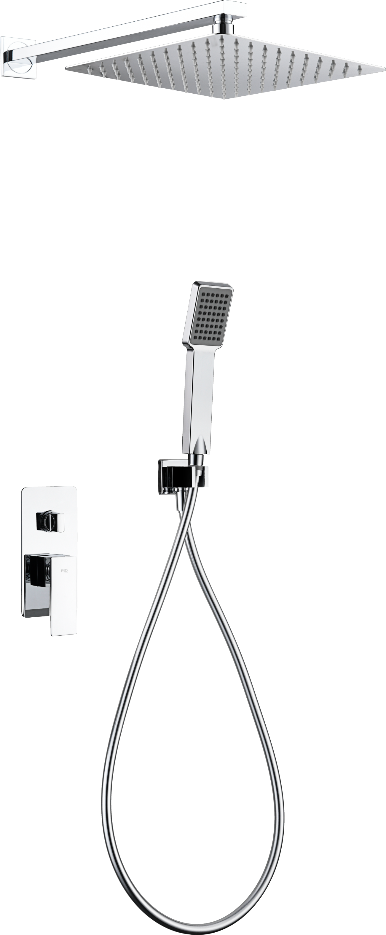 Conjunto ducha monomando empotrado Pisa [ IMEX® ]