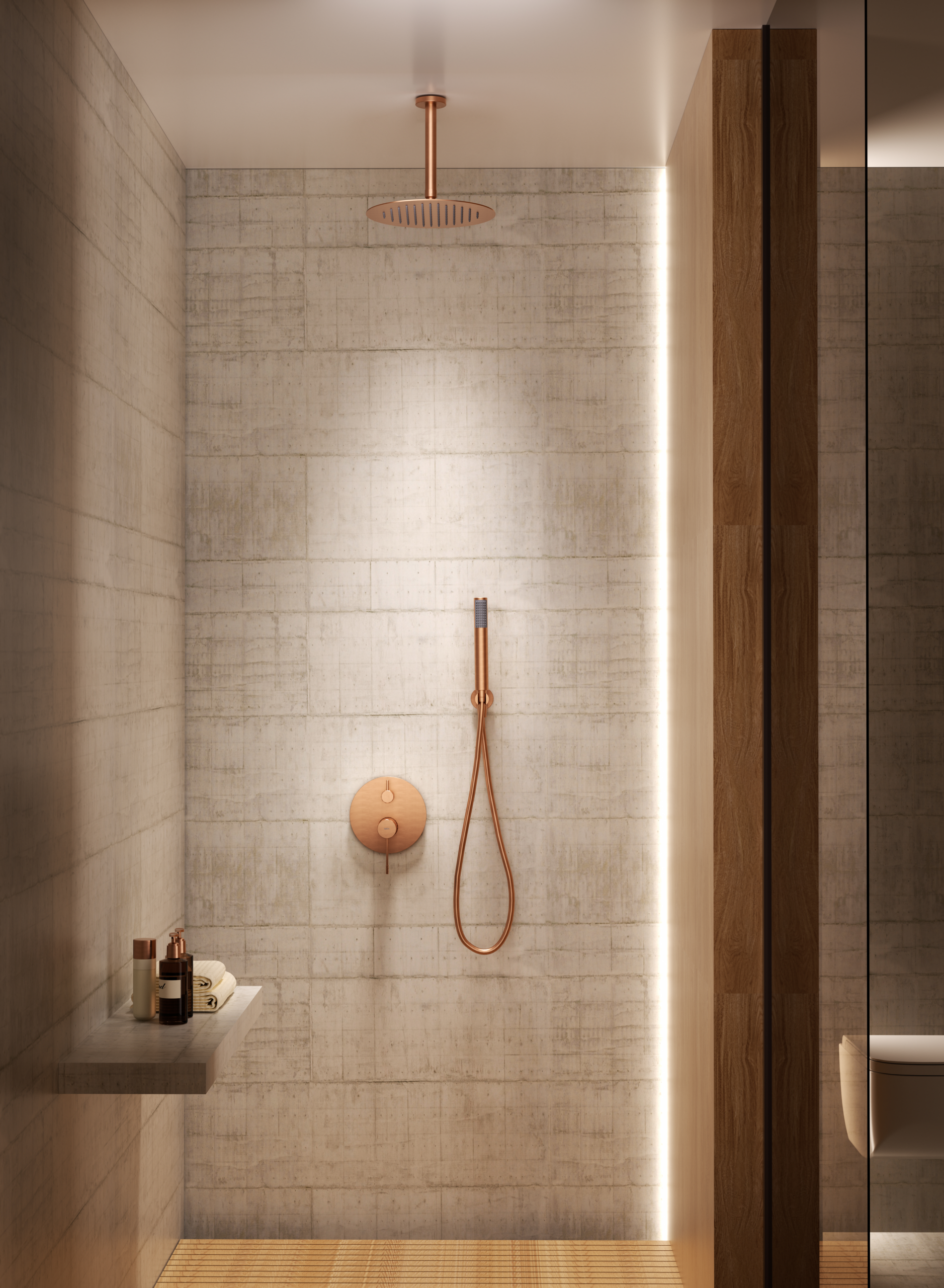 Conjunto ducha monomando empotrado Piamonte [ IMEX® ]