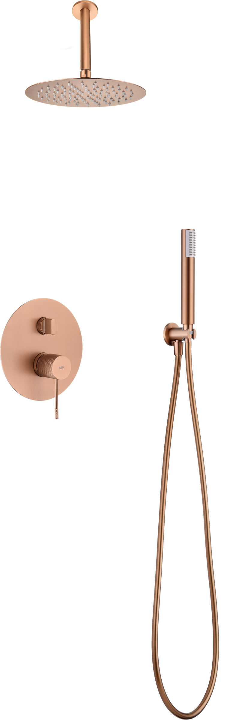 Columna de ducha empotrada Top [ IMEX® ] - Oro rosa cepillado
