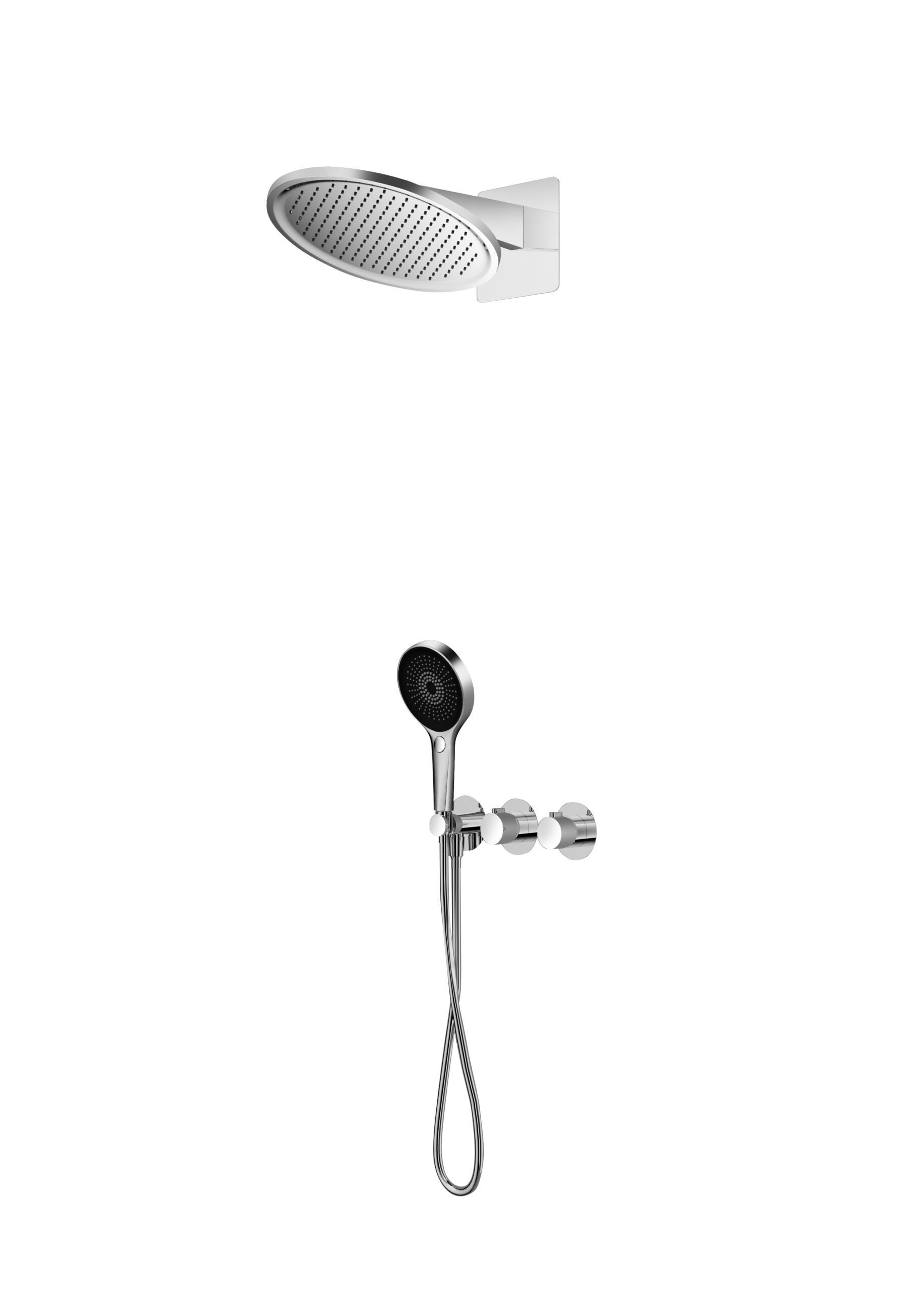 Conjunto ducha termostático empotrado Bolonia [ IMEX® ]