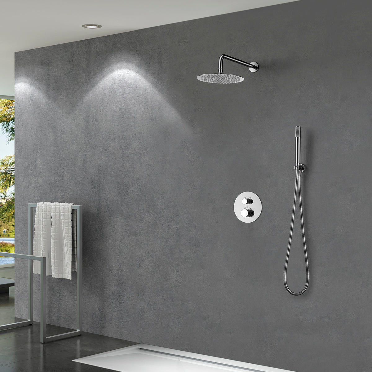 Columna de ducha termostática empotrada Line [ IMEX® ]