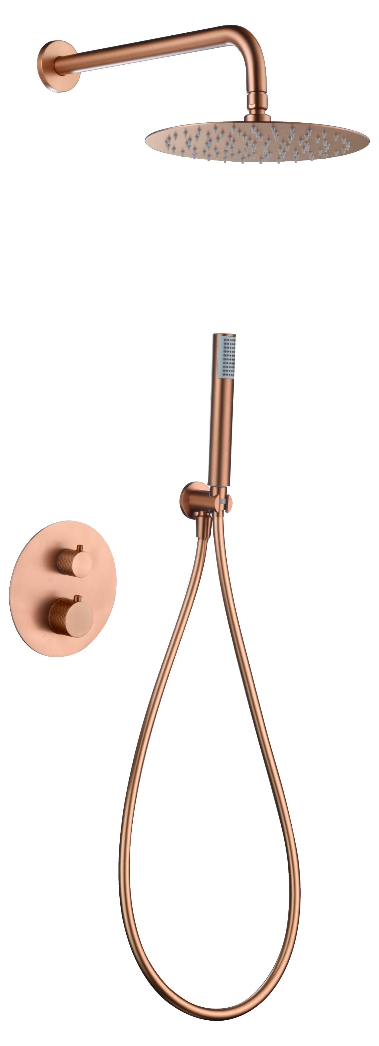 Conjunto ducha termostático empotrado Génova [ IMEX® ]