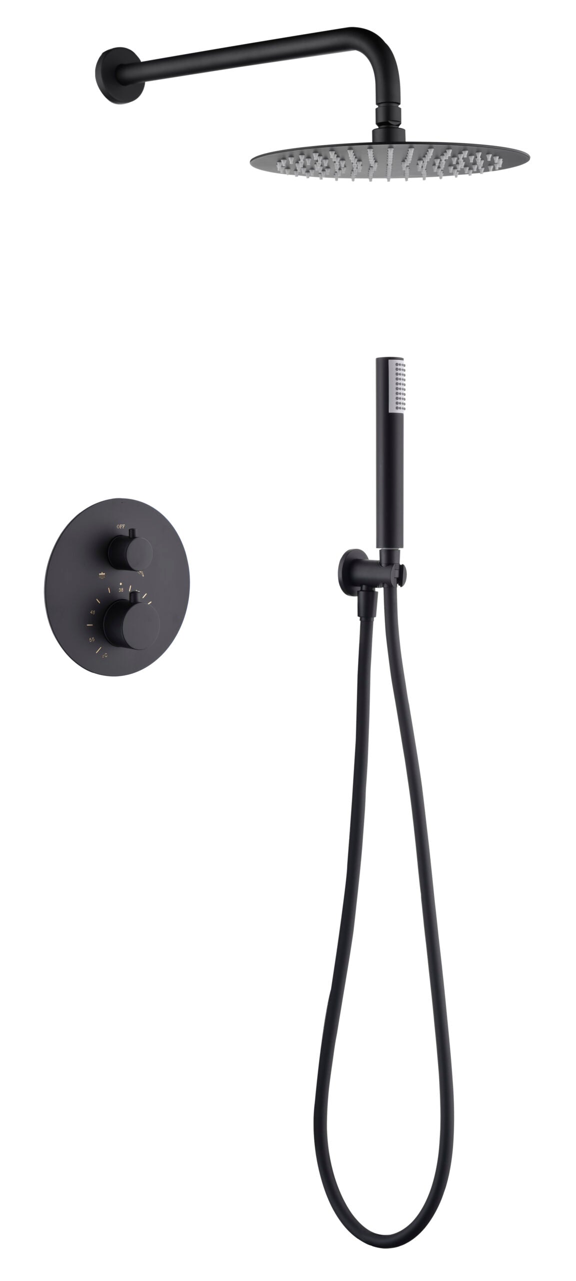 Conjunto de ducha termostático empotrado monza [ IMEX® ]