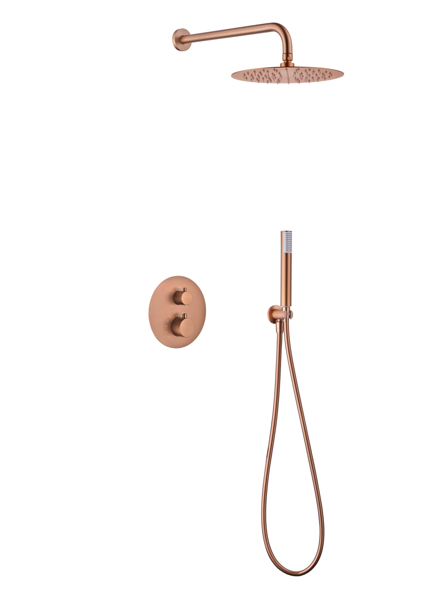 Conjunto de ducha termostático empotrado monza [ IMEX® ]