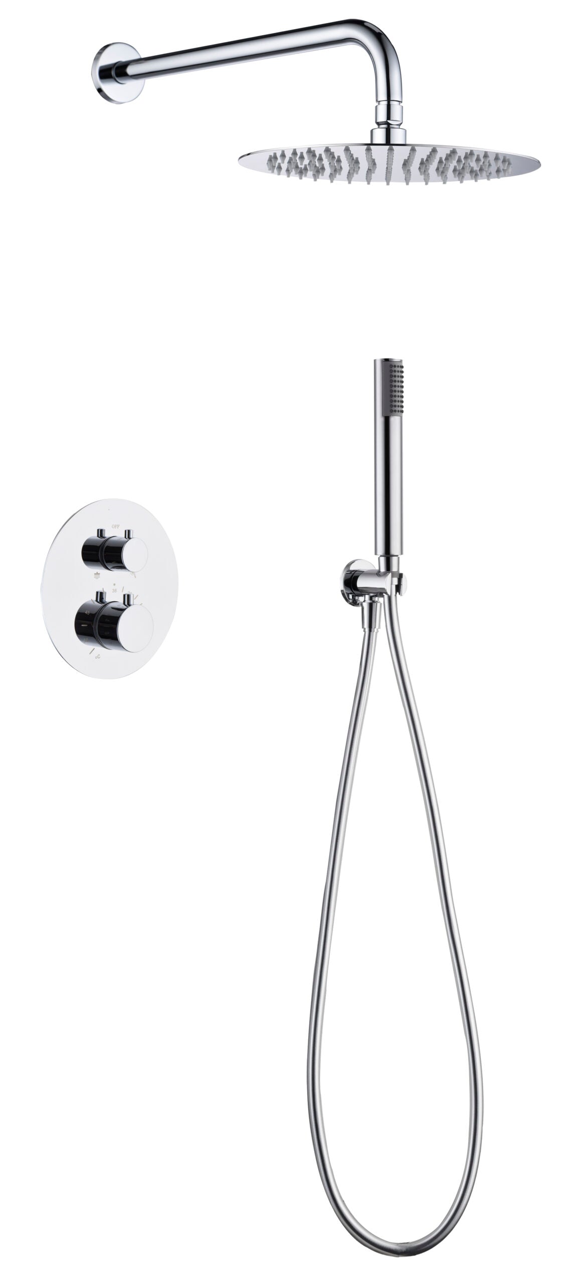 Conjunto de ducha termostático empotrado monza [ IMEX® ]