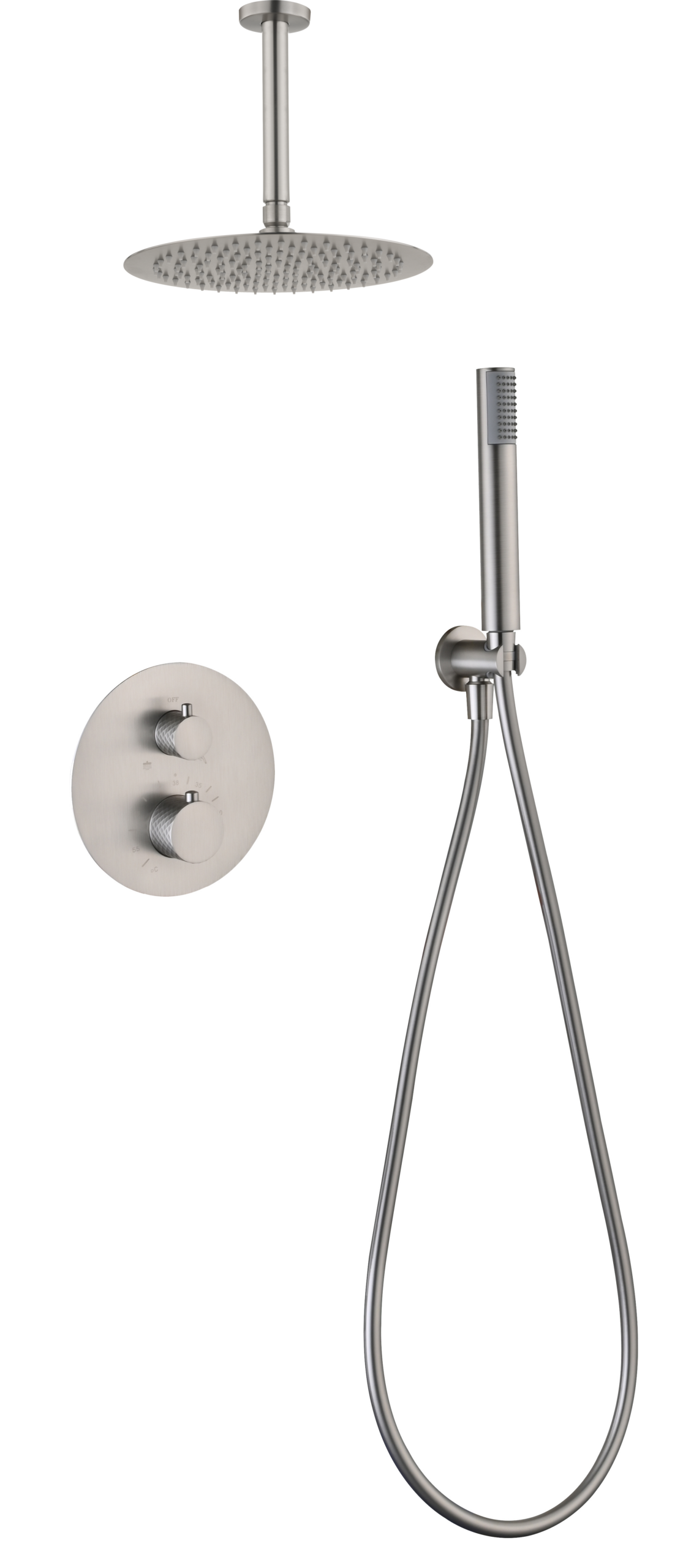 Conjunto ducha termostático empotrado Piamonte [ IMEX® ]