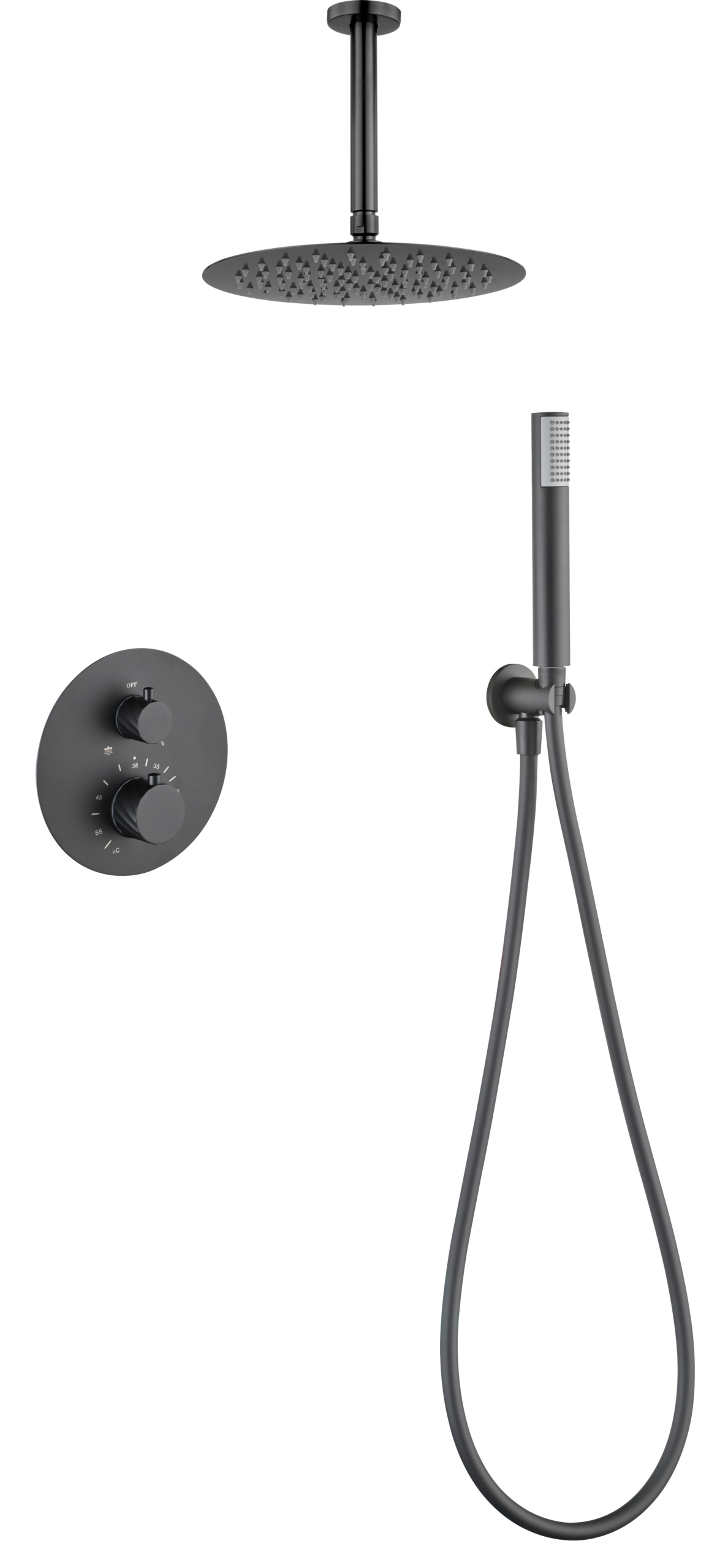 Conjunto ducha termostático empotrado Palau [ IMEX® ]