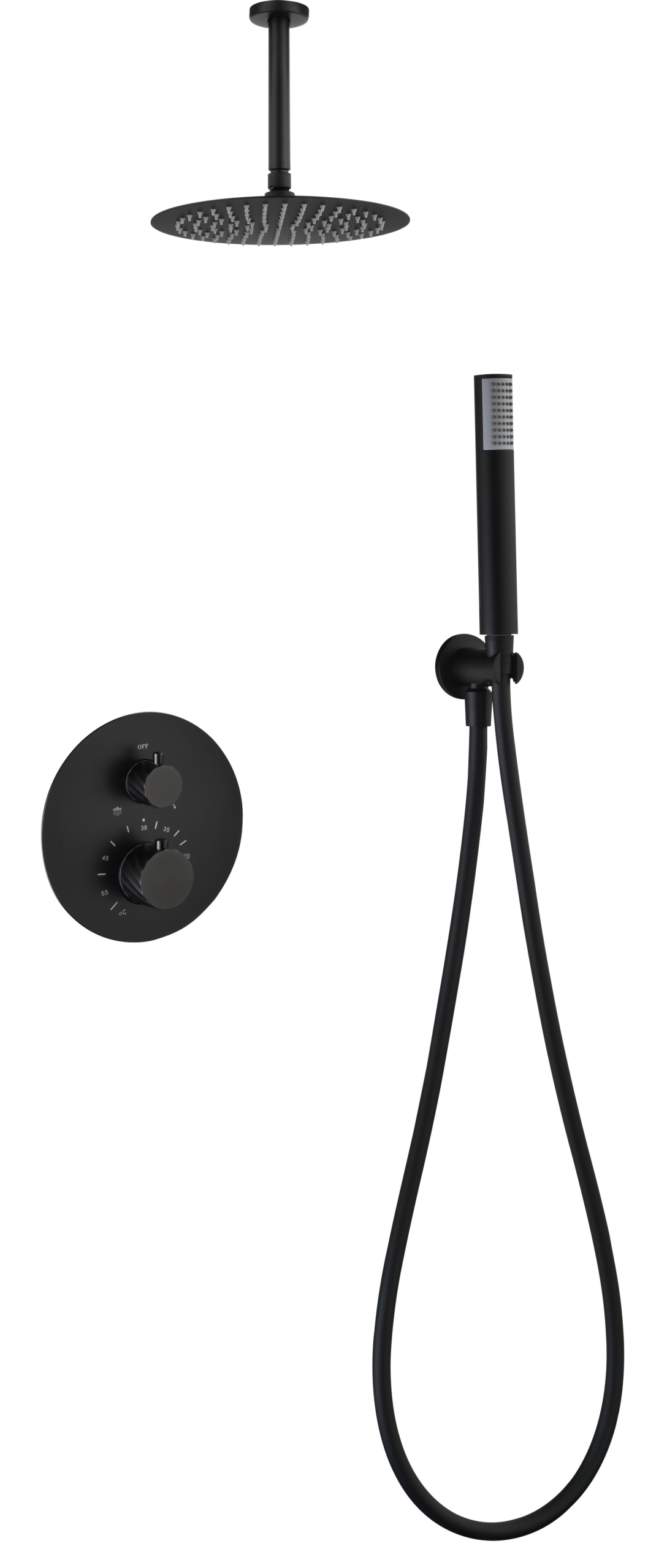 Conjunto ducha termostático empotrado Palau [ IMEX® ]