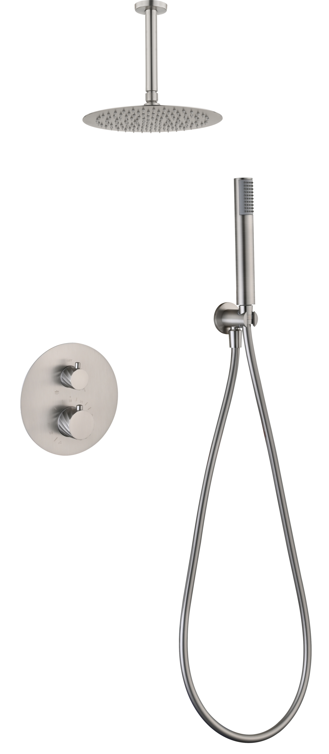 Conjunto ducha termostático empotrado Palau [ IMEX® ]