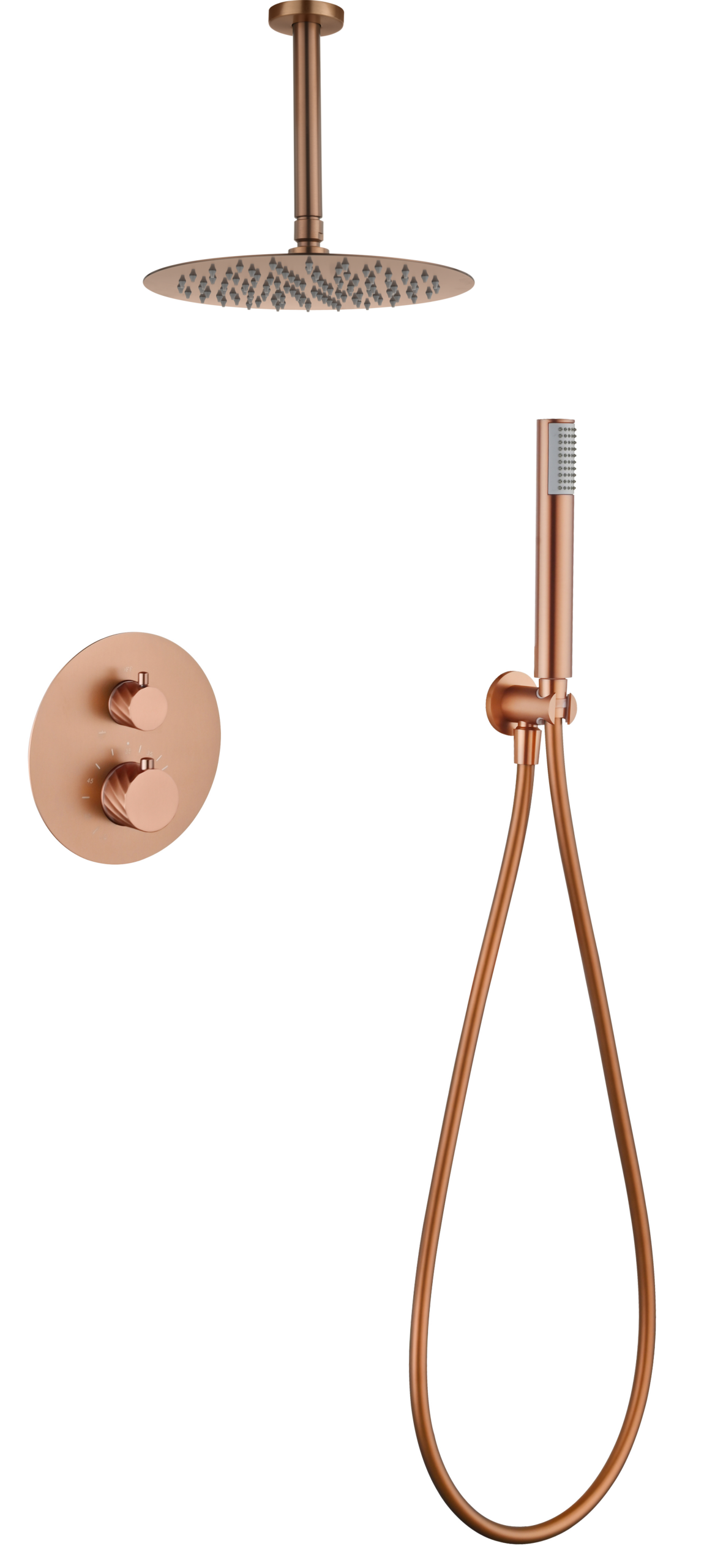 Conjunto ducha termostático empotrado Palau [ IMEX® ]
