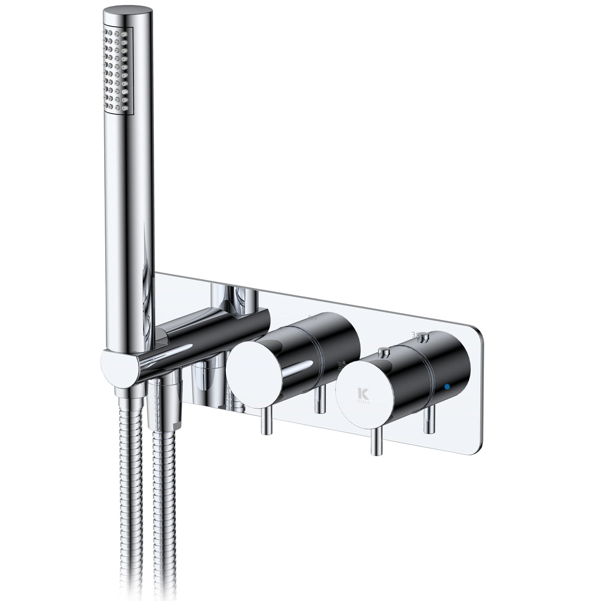 Termostática de ducha empotrada compact Serie ERGOS [ KÄLLA® ] - Cromo