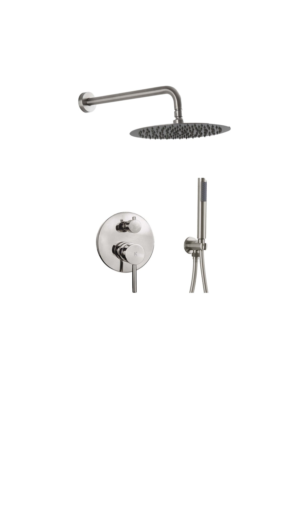 Conjunto de ducha empotrada 2 vías Serie PLENUM [ KÄLLA® ] - Cromo