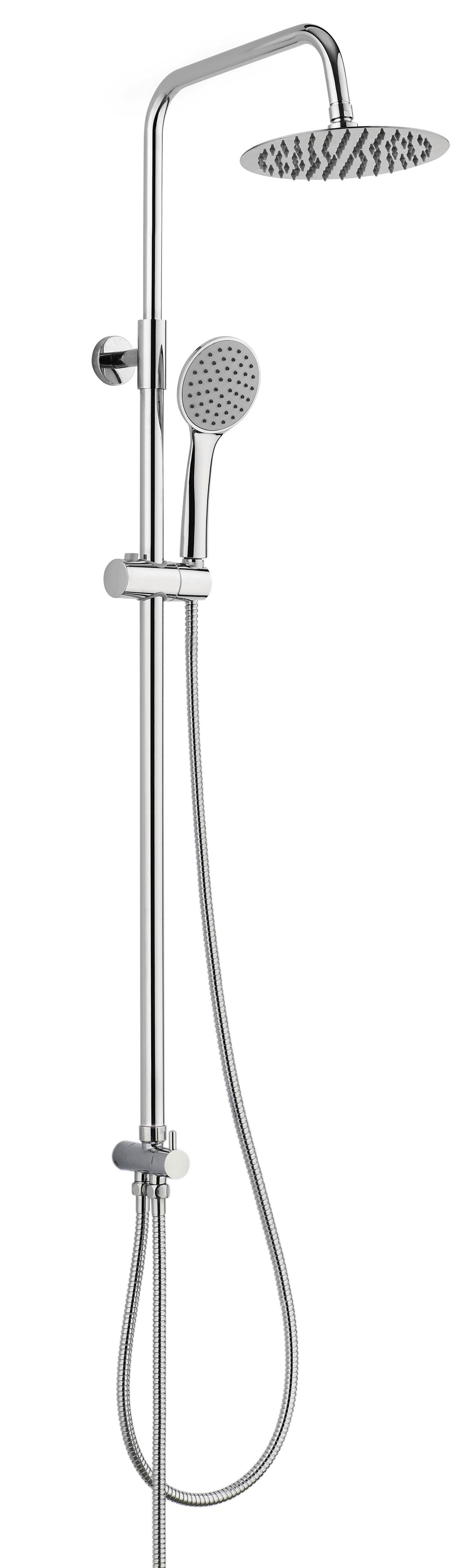 Columna de ducha | Serie ERGOS con rociador de acero [ KÄLLA® ]