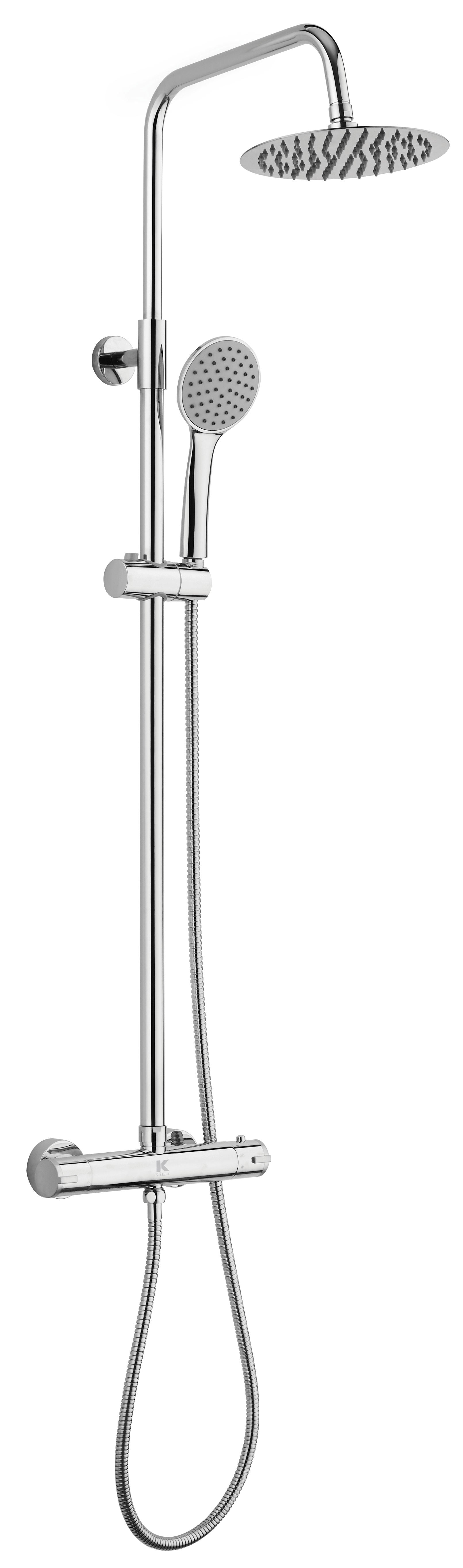Columna de ducha termostática | Serie ERGOS de acero - KÄLLA [ KÄLLA® ]