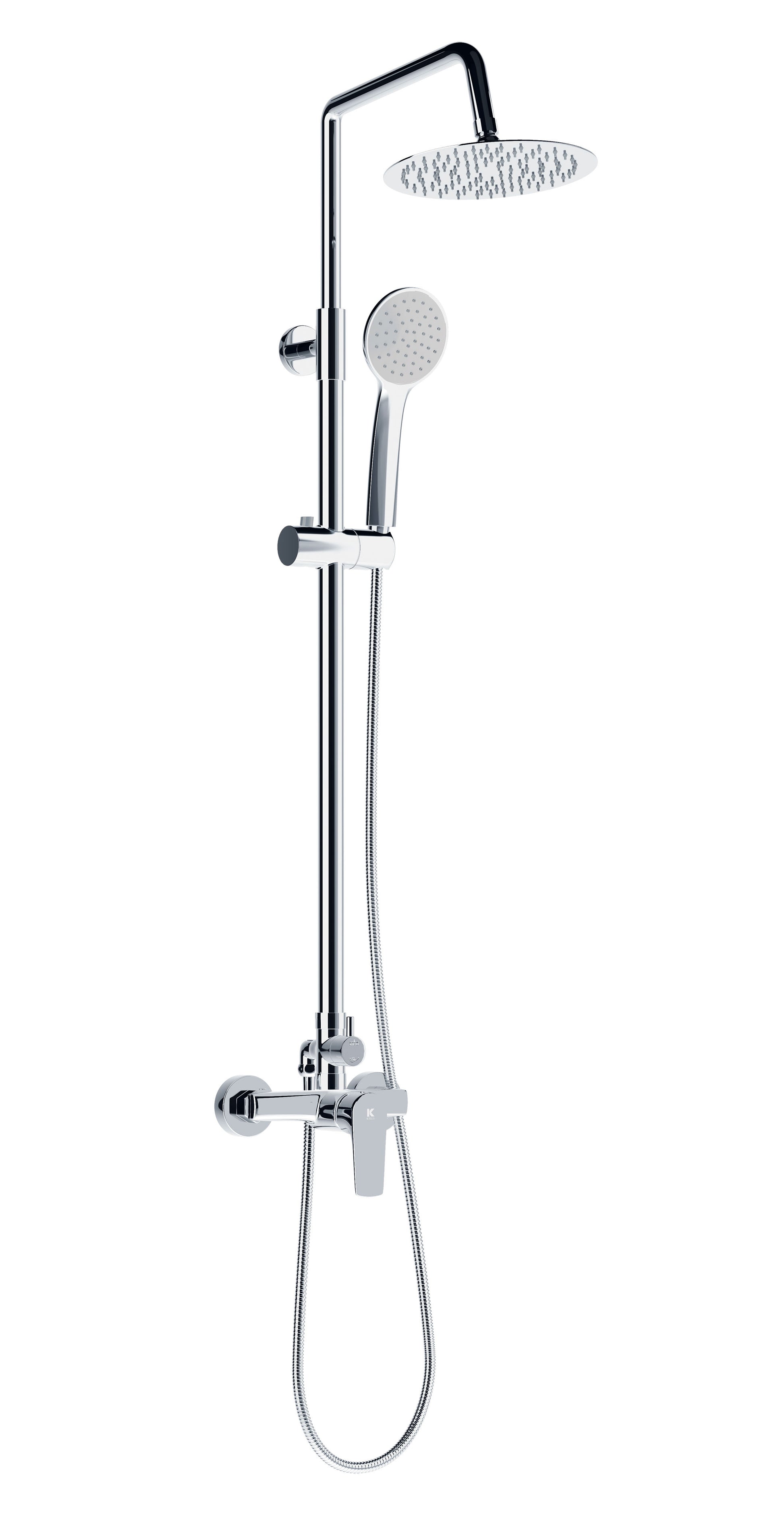 Columna de ducha | Serie ERGOS SINUA de acero inoxidable - KÄLLA [ KÄLLA® ]