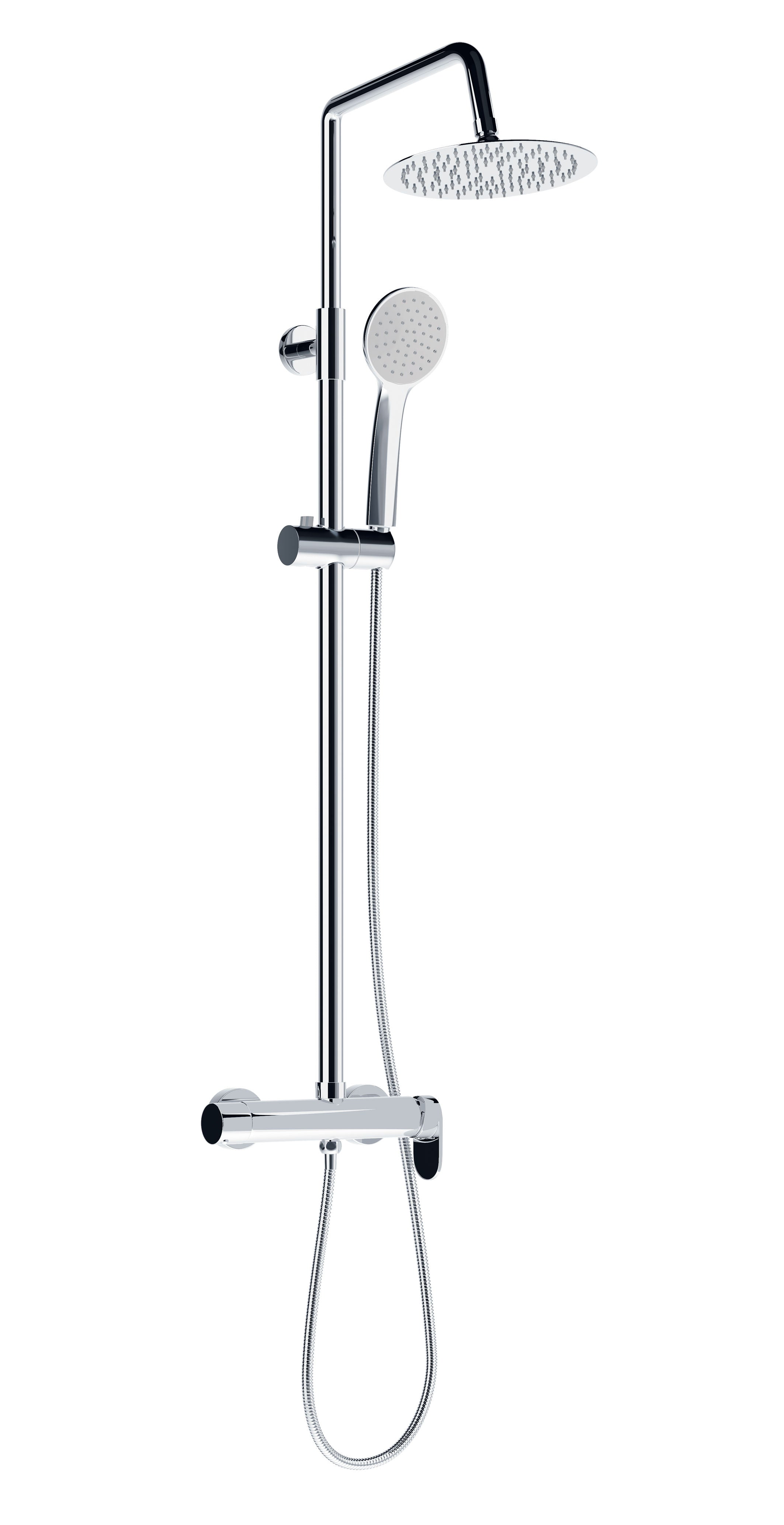 Columna de ducha inox en negro mate - KÄLLA [ KÄLLA® ]