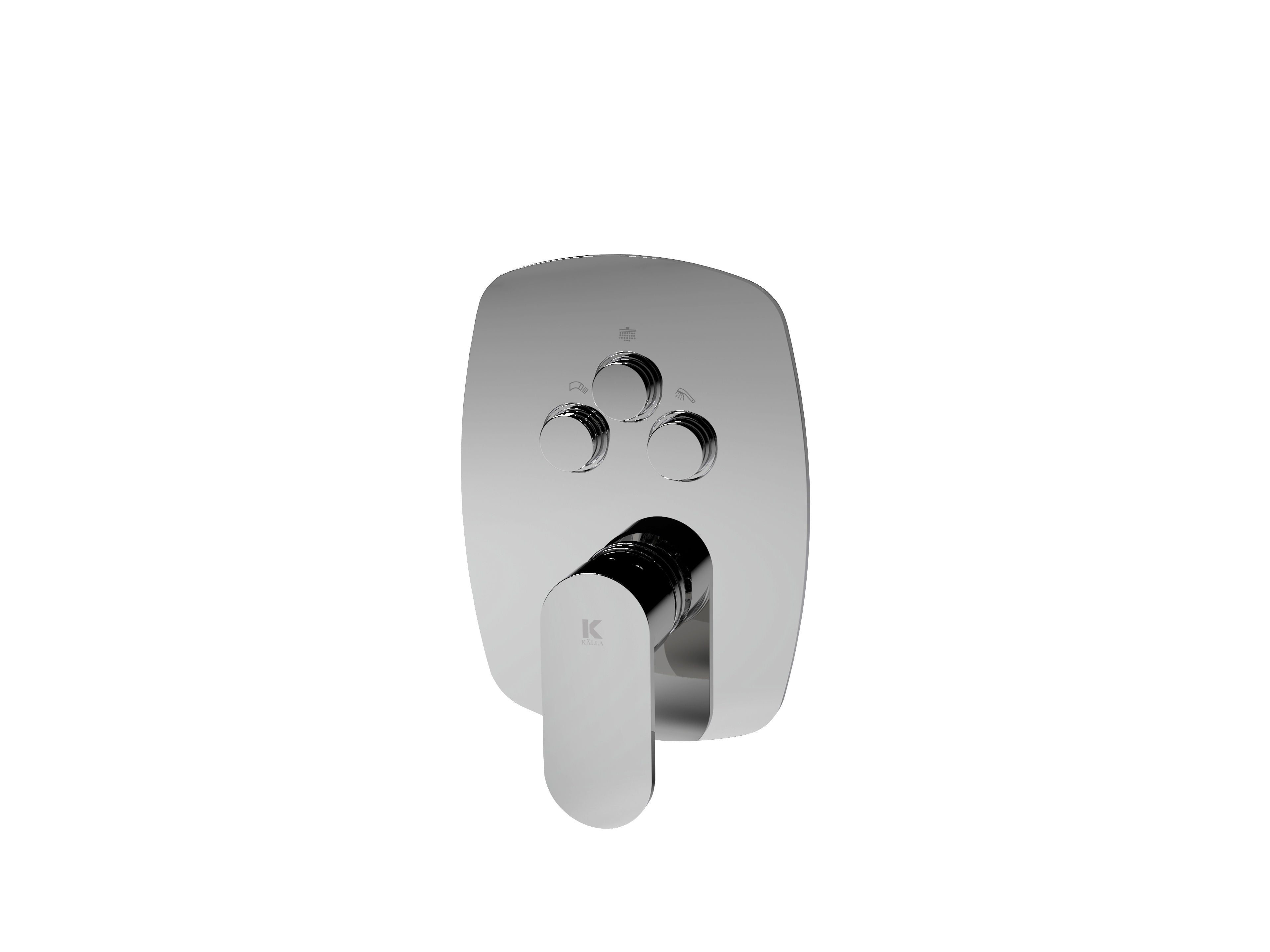 Grifo ducha empotrada con pulsador con 3 vias | Serie LEGEND - KÄLLA [ KÄLLA® ]