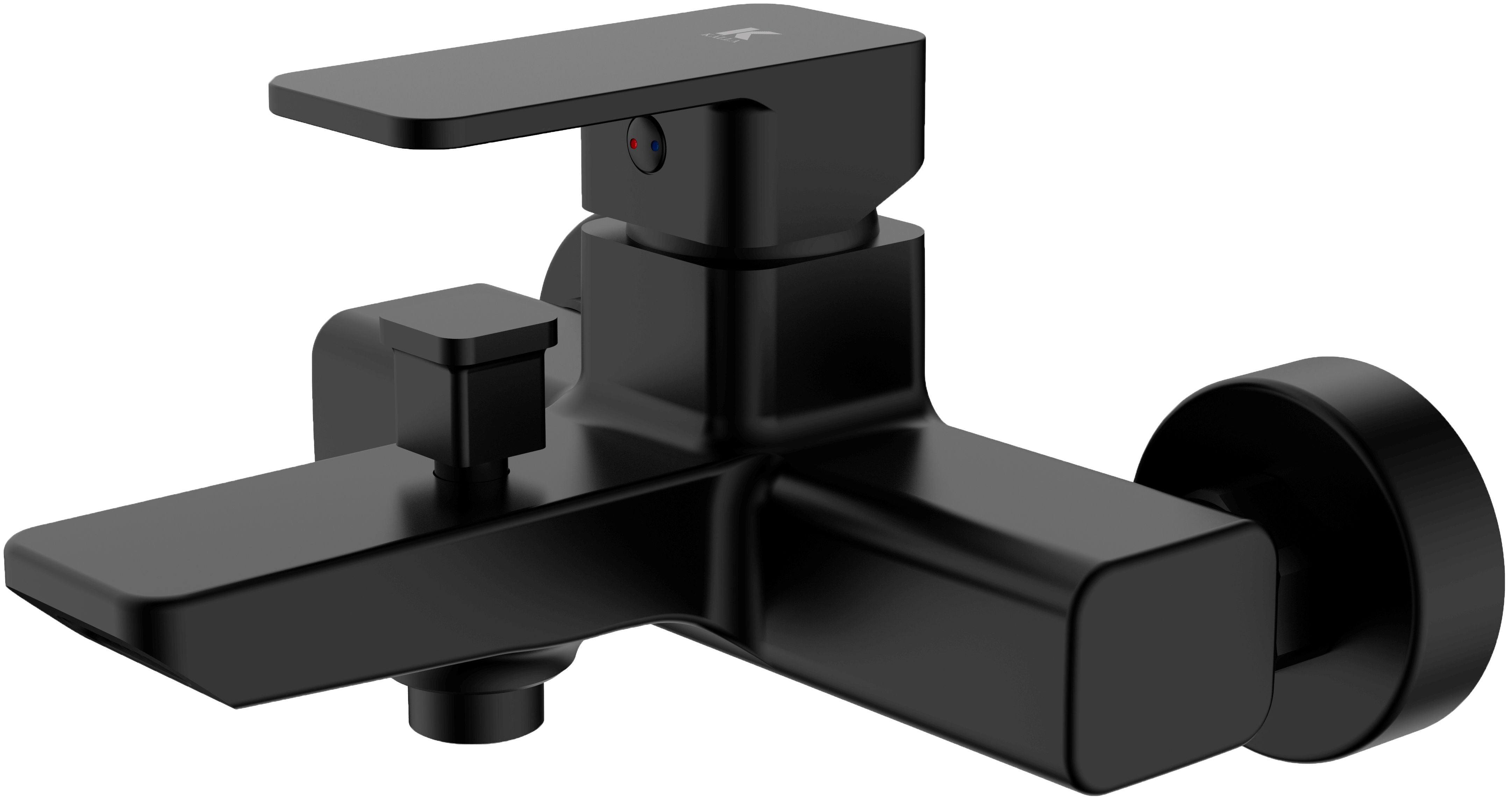 Grifo de bañera y ducha | Serie SKARA en negro mate - KÄLLA [ KÄLLA® ]