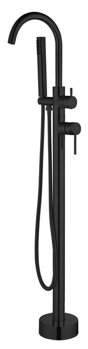 Grifo de bañera y ducha empotrado | Serie PLENUM - KÄLLA [ KÄLLA® ] - Negro mate
