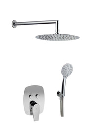 Conjunto de ducha empotrada a pared con 2 vias pulsador | Serie ARVET - KÄLLA [ KÄLLA® ]