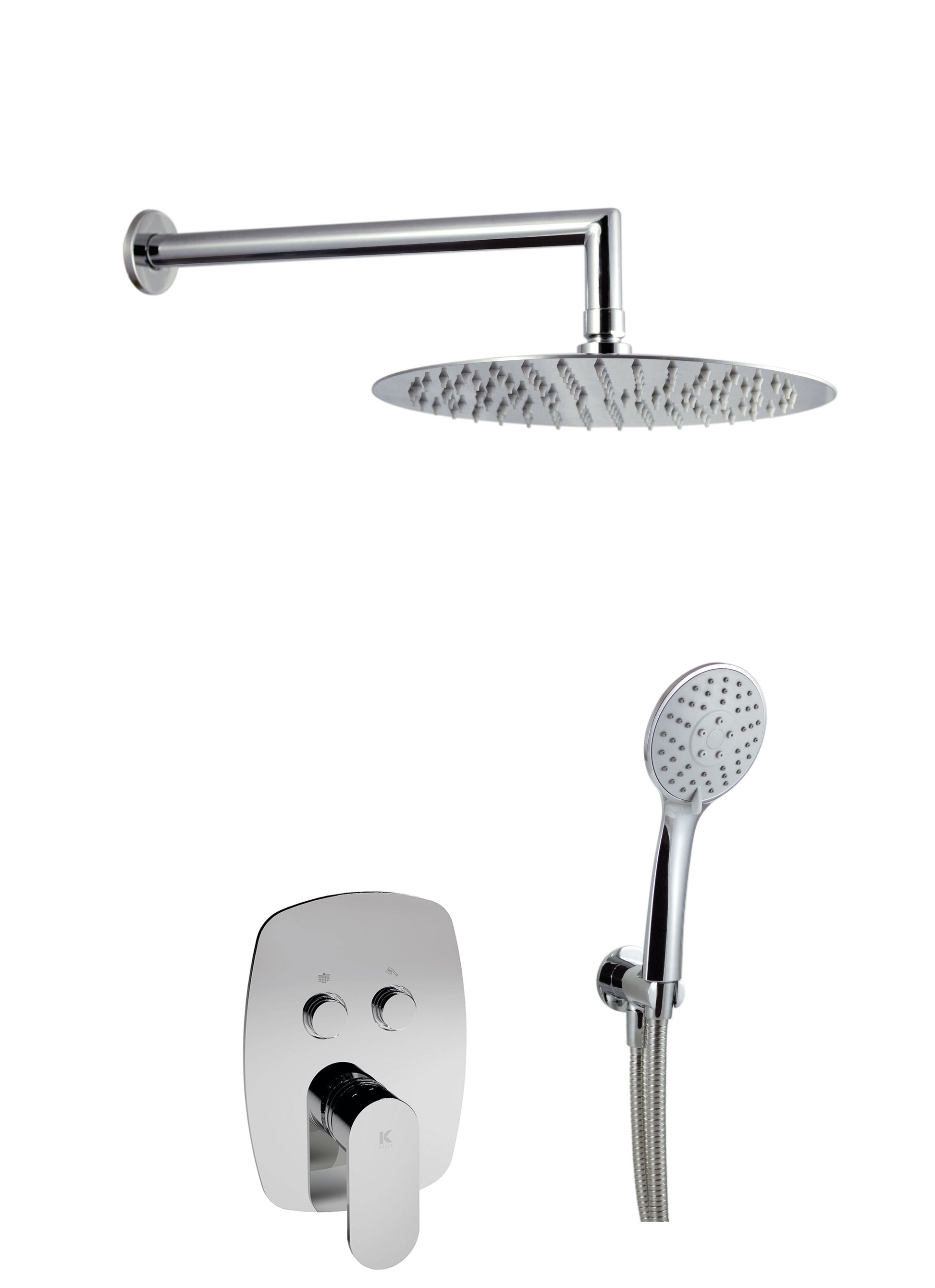 Conjunto de ducha empotrada a pared con 2 vias pared | Serie LEGEND - KÄLLA [ KÄLLA® ]
