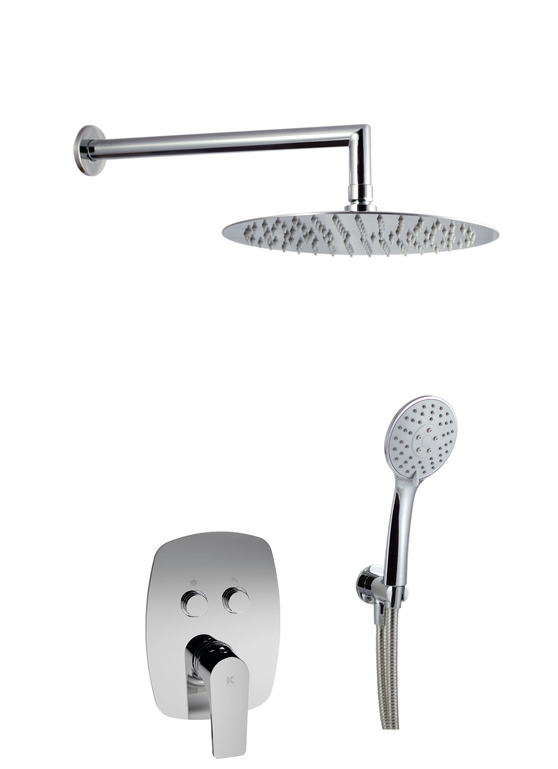 Conjunto de ducha empotrada con 2 vias pared | Serie SINUA - KÄLLA [ KÄLLA® ]