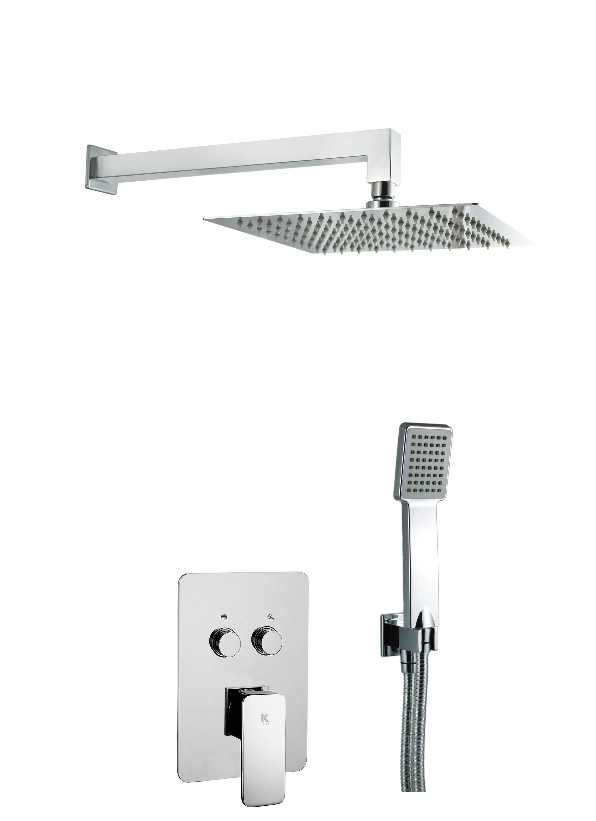 Conjunto de ducha empotrada con 2 vias pared | Serie SKARA - KÄLLA [ KÄLLA® ]