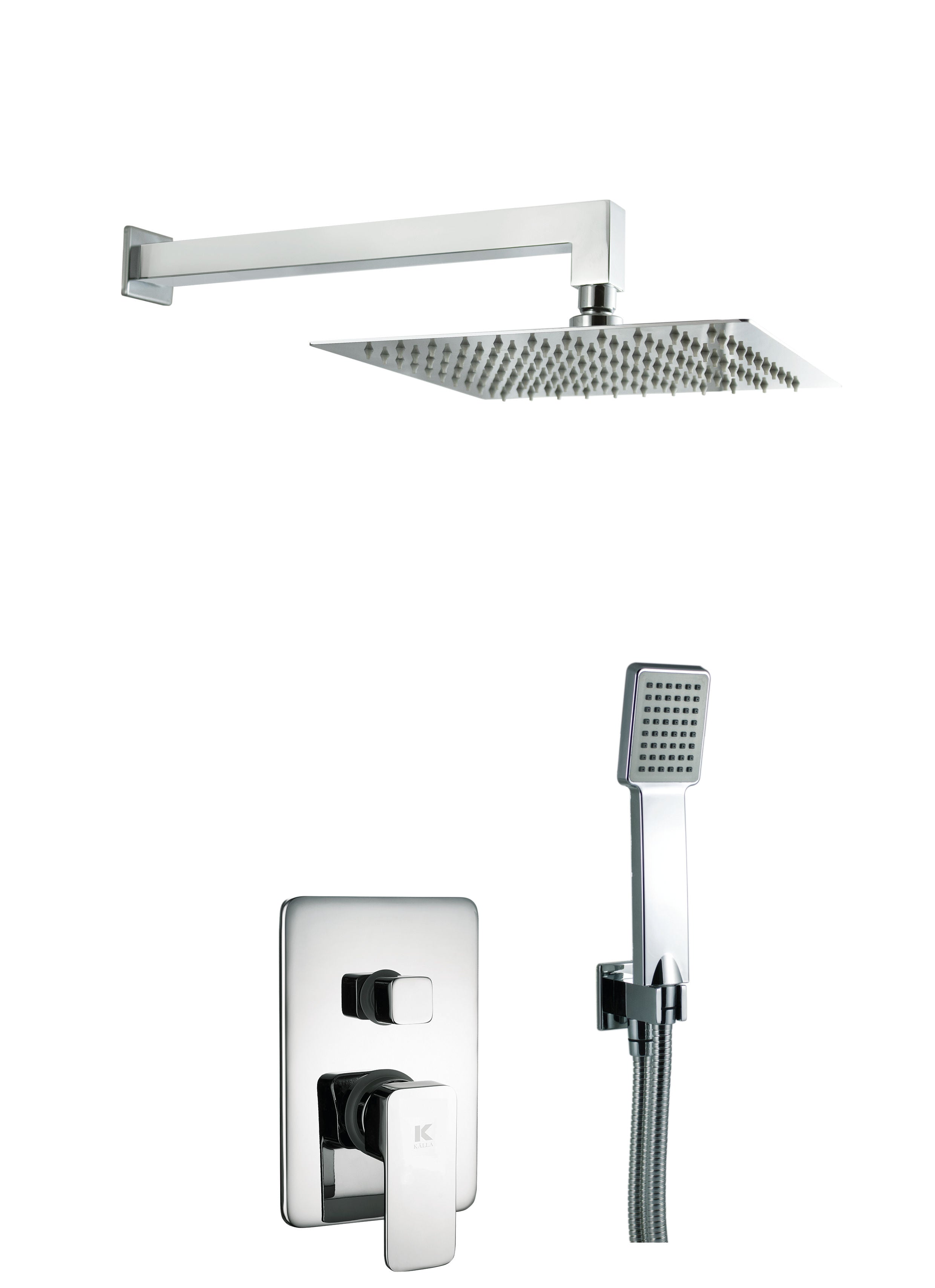 Conjunto de ducha empotrada con 2 vias pared | Serie SKARA - KÄLLA [ KÄLLA® ]