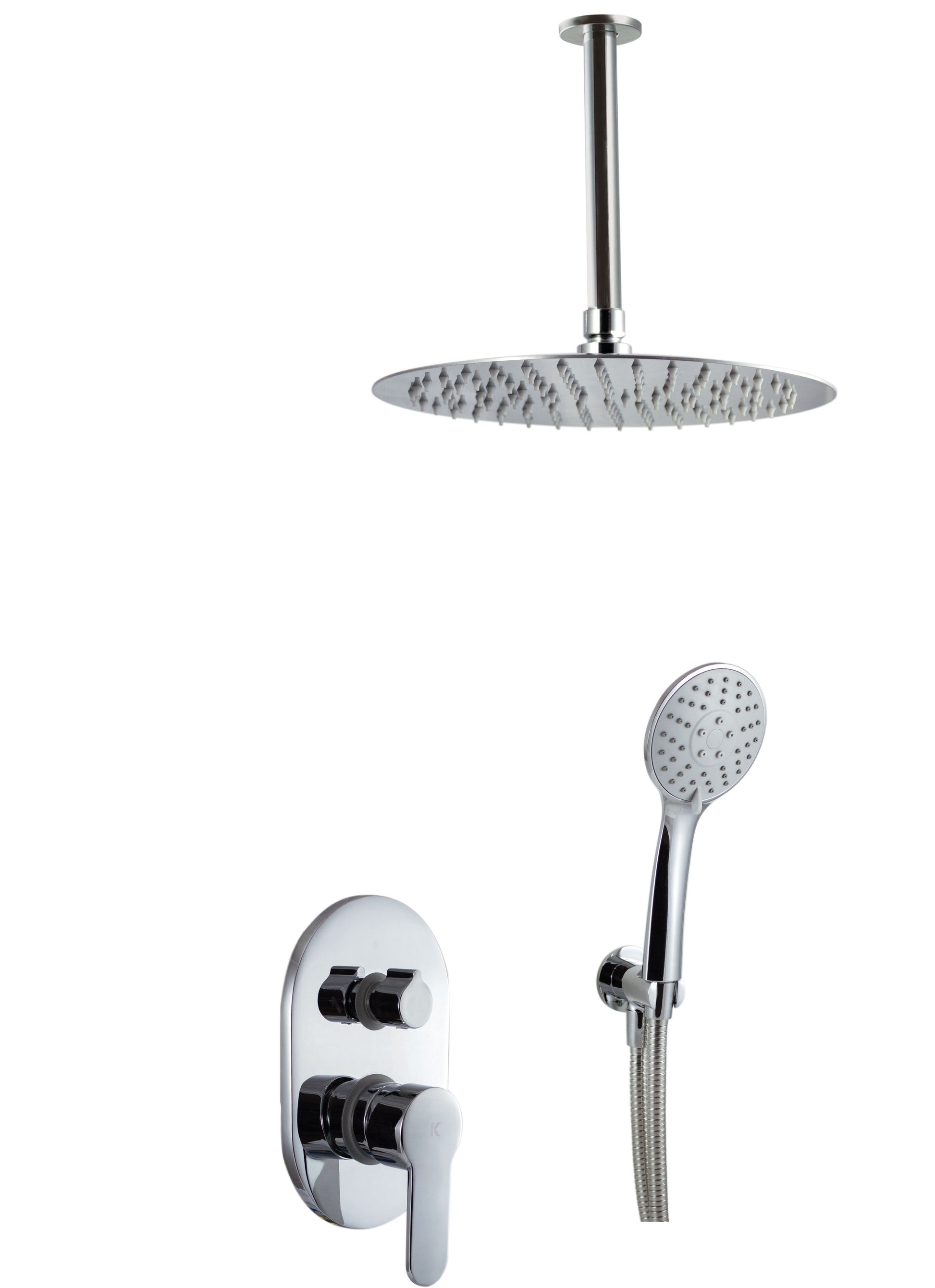 Conjunto de ducha empotrada a pred y techo | Serie OMNIA - KÄLLA [ KÄLLA® ]
