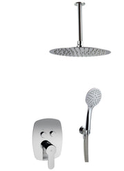 Conjunto de ducha empotrada a pared y techo con 2 vias pared | Serie OMNIA - KÄLLA [ KÄLLA® ]