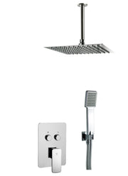 Conjunto de ducha empotrada con 2 vias pared y techo | Serie SKARA - KÄLLA [ KÄLLA® ]