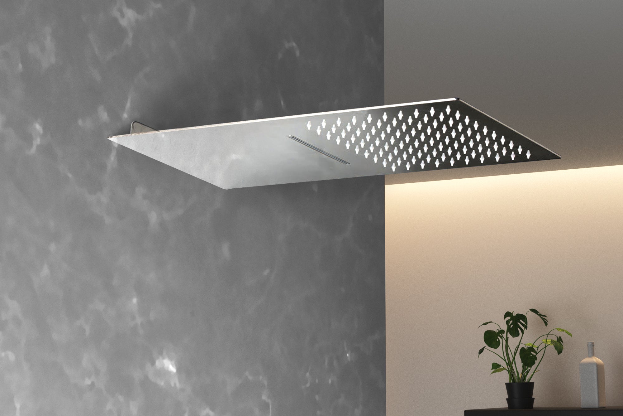 Rociador Extraplano Inox Cascada+Lluvia - GME [ GME® ]
